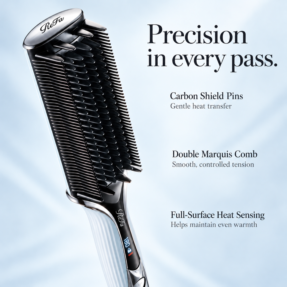 ReFa straight brush iron pin structure and three technologies