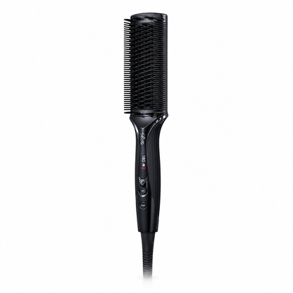 ReFa STRAIGHT BLOW IRON Black on white background