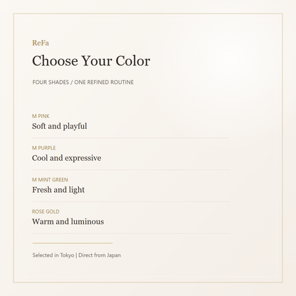 ReFa Aira POINT KEEP four color options English gallery