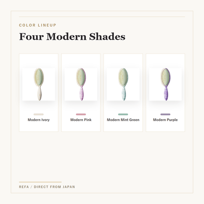 ReFa AURA Modern 24K Coated Hair Brush 4-Color Selection four color lineup
