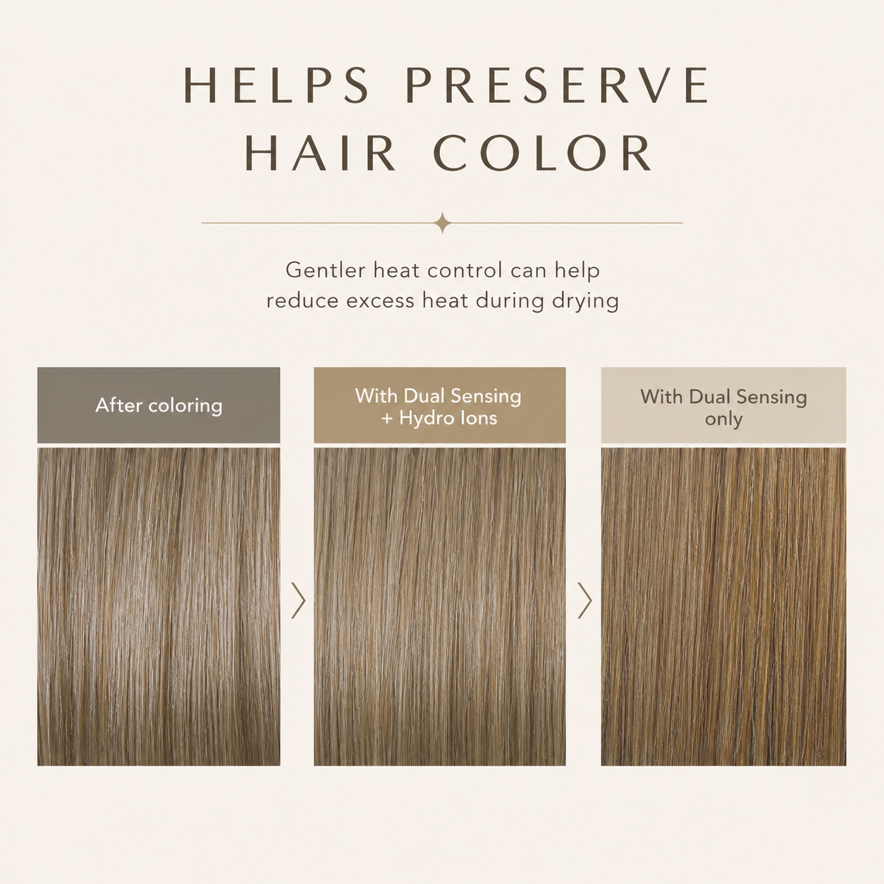 ReFa BX W helps preserve hair color with gentler heat control