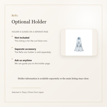 ReFa CURL BLOW IRON optional holder note
