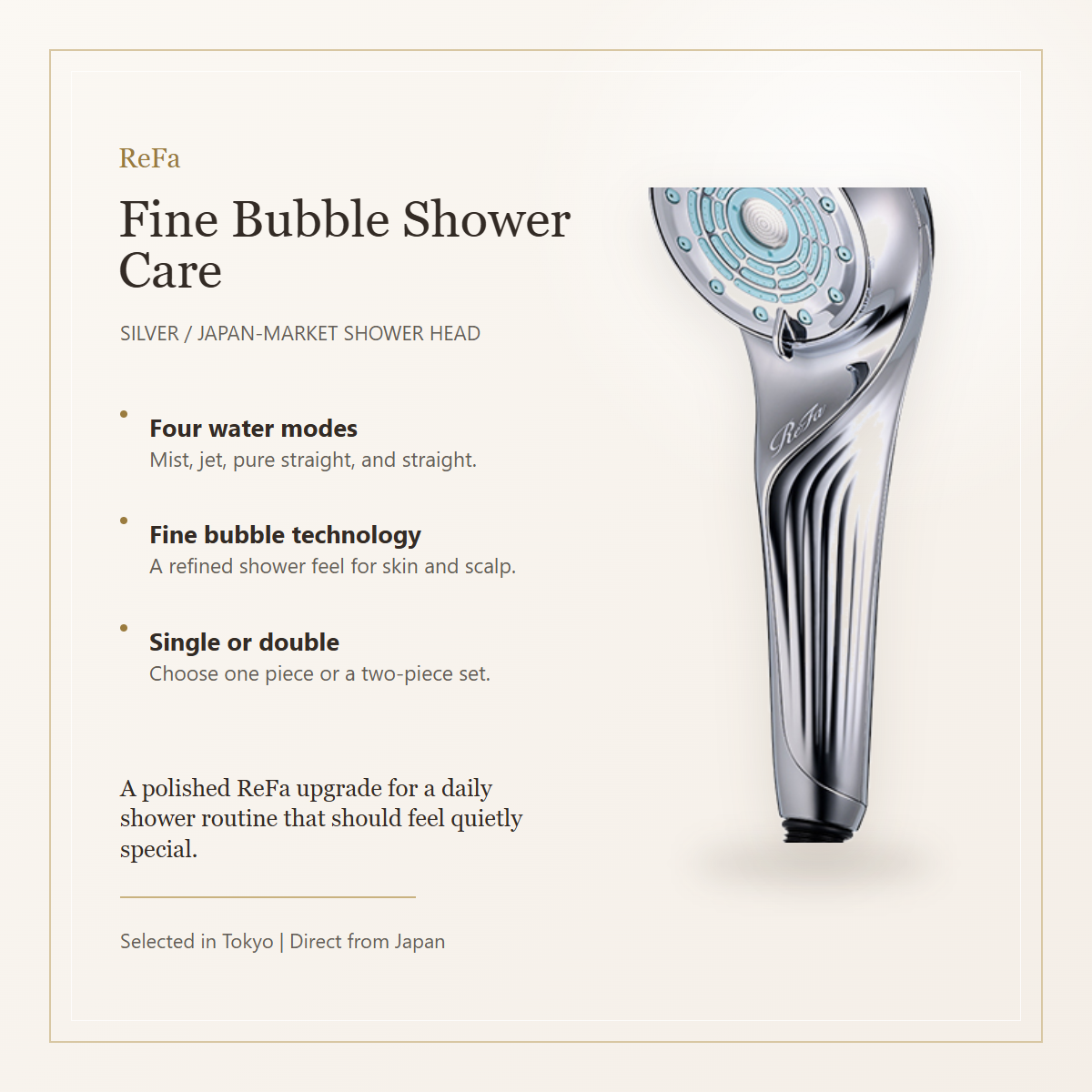 ReFa FINE BUBBLE U Silver elegant overview