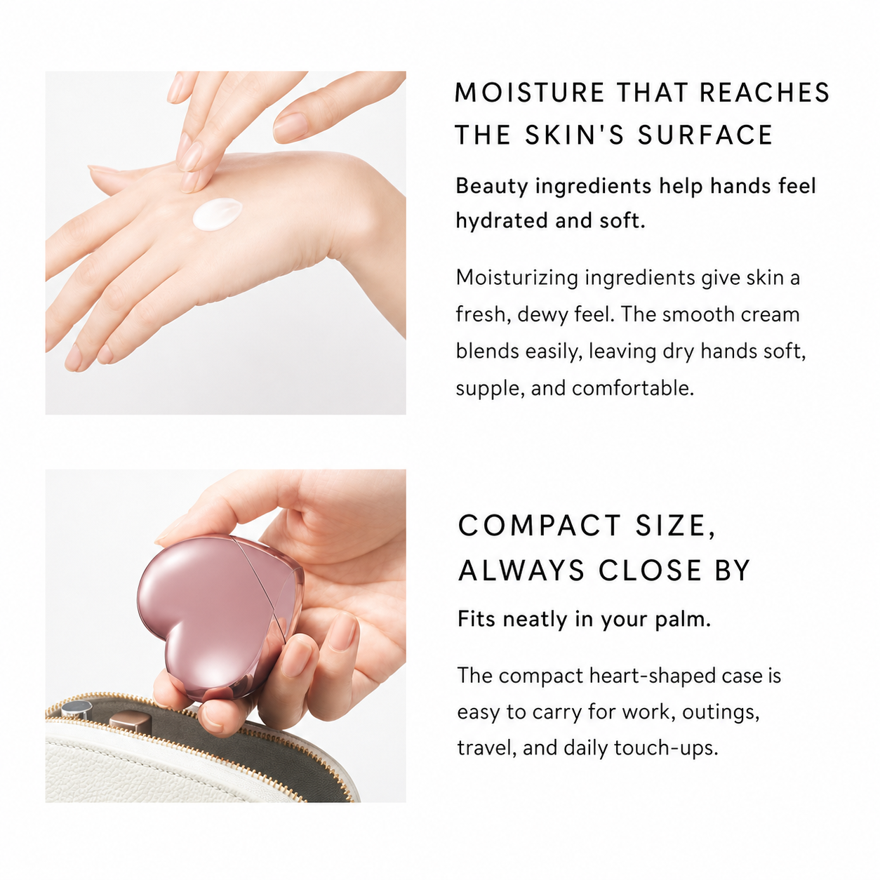 ReFa Heart Fragrance Hand Cream hand care and compact size English