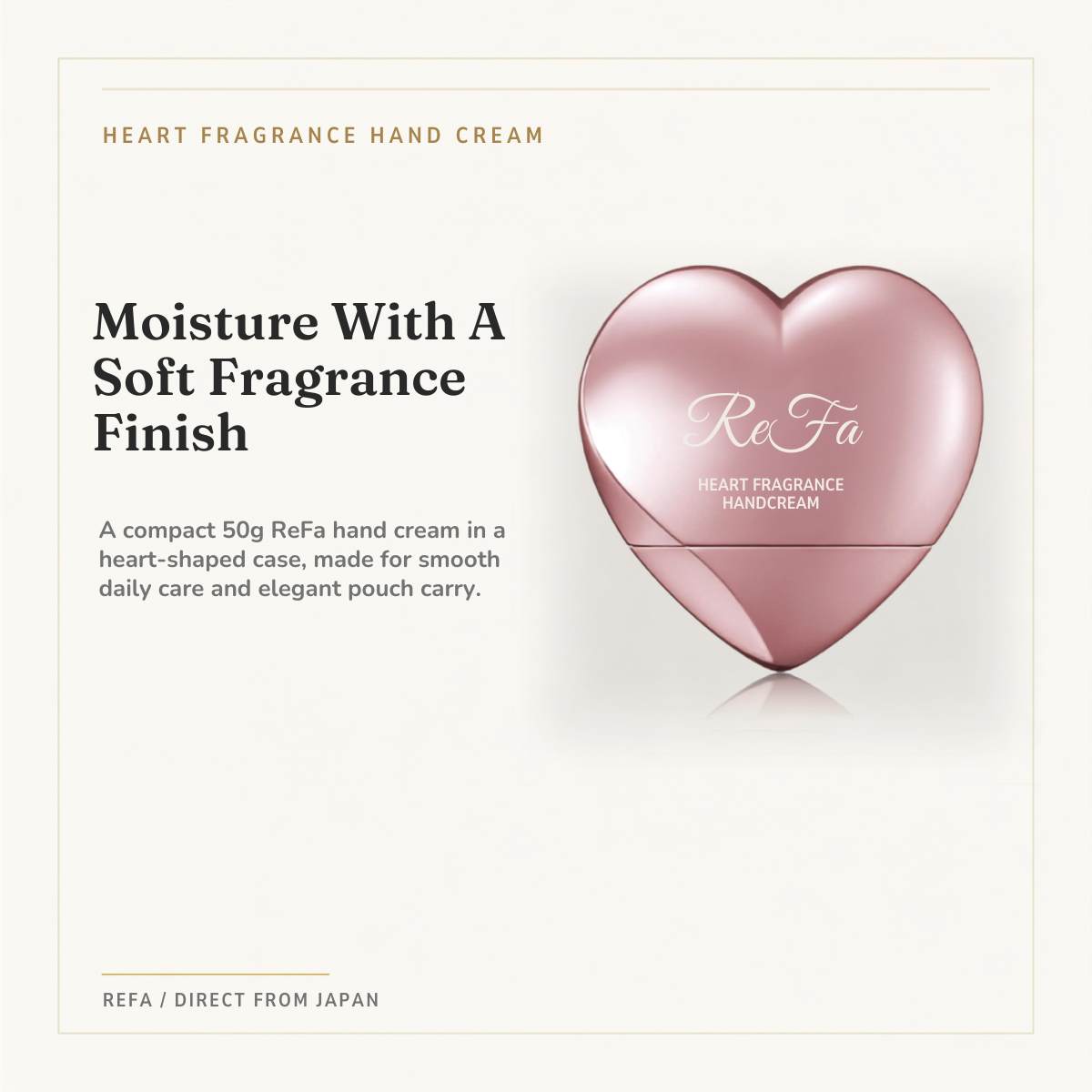 ReFa Heart Fragrance Hand Cream 50g 5-Color Selection overview