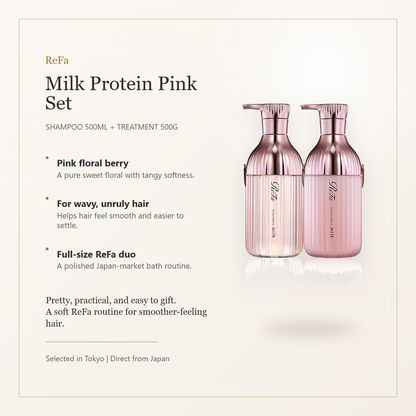 ReFa MILK PROTEIN Pink set elegant overview