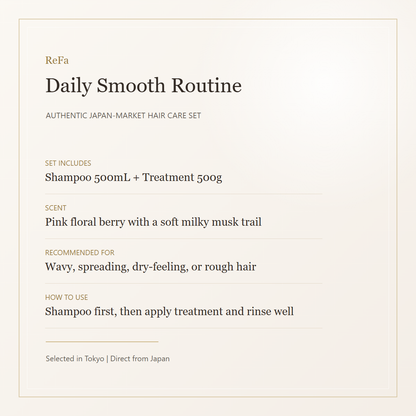 ReFa MILK PROTEIN Pink set daily routine details