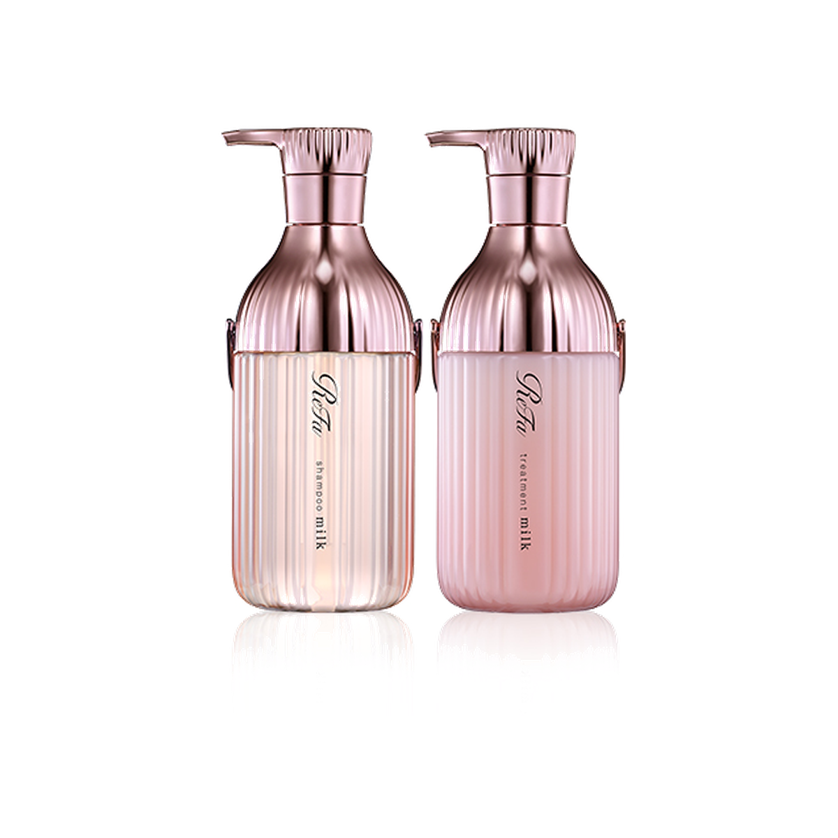ReFa MILK PROTEIN Shampoo and Treatment Pink set 500mL and 500g