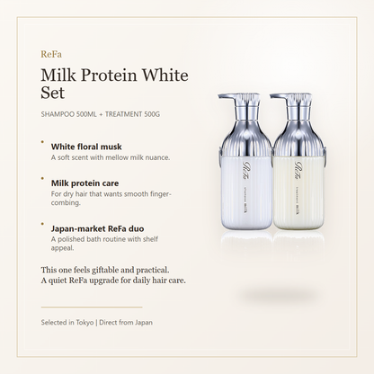 ReFa MILK PROTEIN White set elegant overview