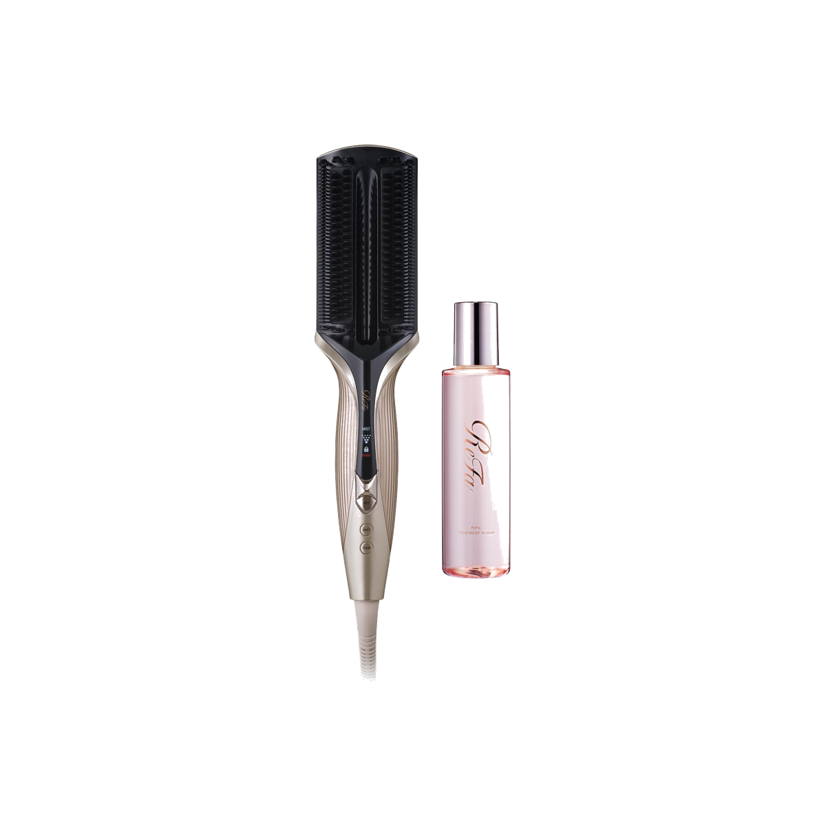 ReFa TREATMENT IRON Champagne Greige with serum