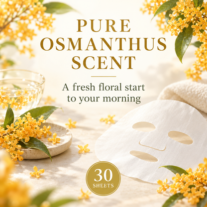 Pure osmanthus scent feature for Saborino morning sheet mask