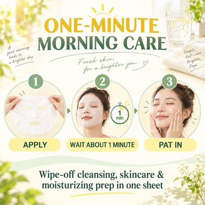 One-minute morning sheet mask use instructions