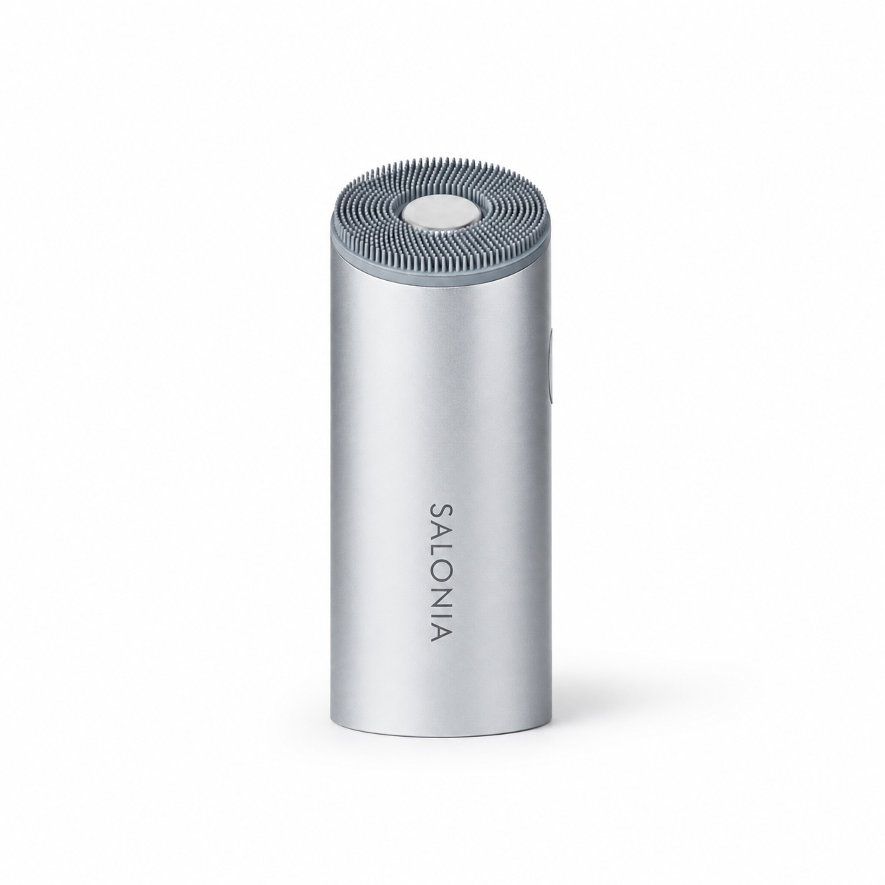 SALONIA Ion Facial Brush SAL21202SL silver on white background