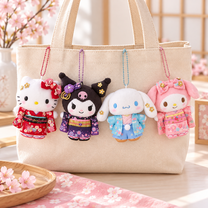 Sanrio Kimono Mascot Holder used as bag charms