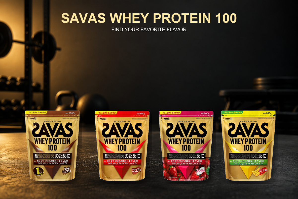 SAVAS Whey Protein 100 autêntica seleção de sabor do pacote