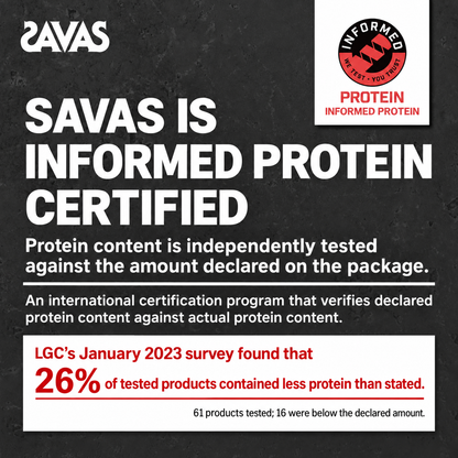 SAVAS Informed Protein certification