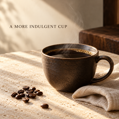 SAZA Premium Blend rich aromatic coffee cup