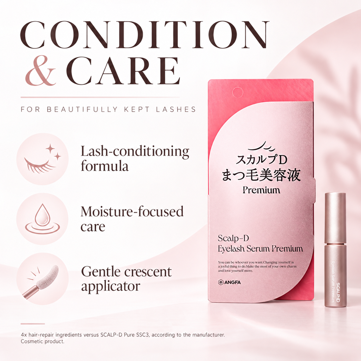 Conditioning and moisture-care features of SCALP-D Premium