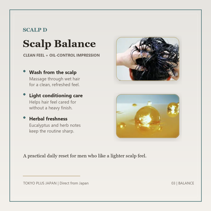 SCALP D oily men's scalp balance care