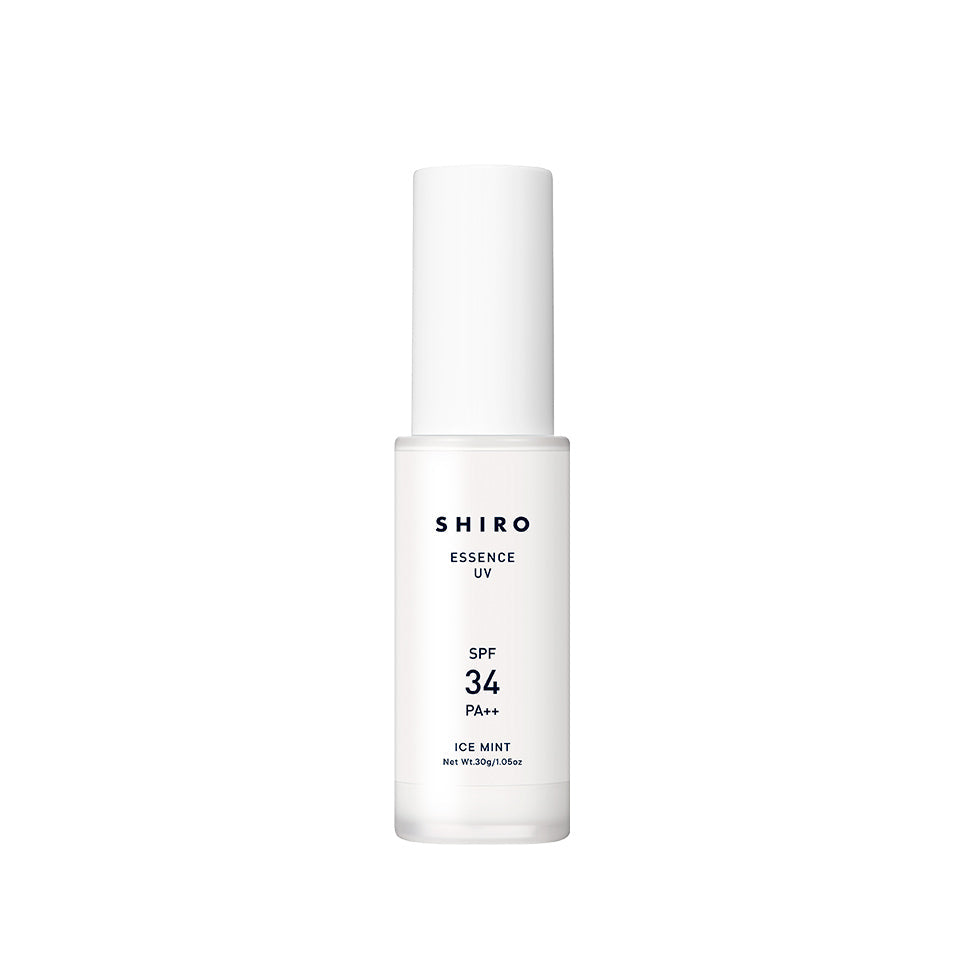 SHIRO Ice Mint Essence UV SPF34 PA++ 30g product bottle