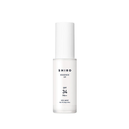 SHIRO Ice Mint Essence UV SPF34 PA++ 30g product bottle