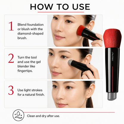 How to use SHISEIDO DAIYA FUDE Face Duo
