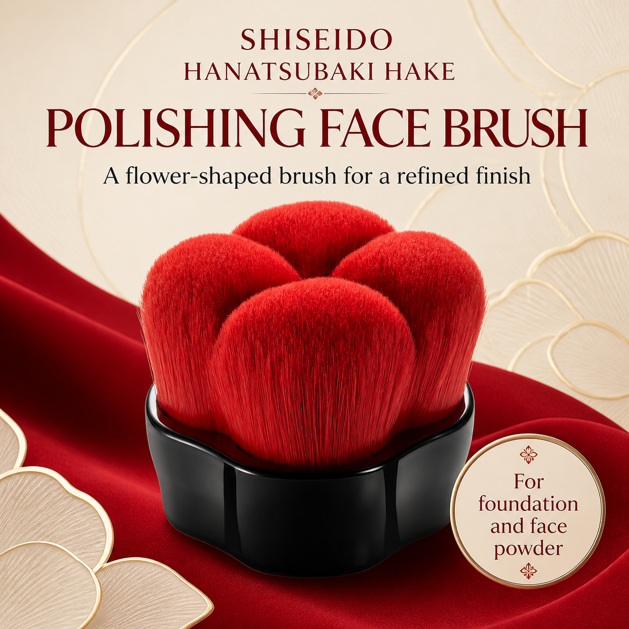 SHISEIDO HANATSUBAKI HAKE Polishing Face Brush