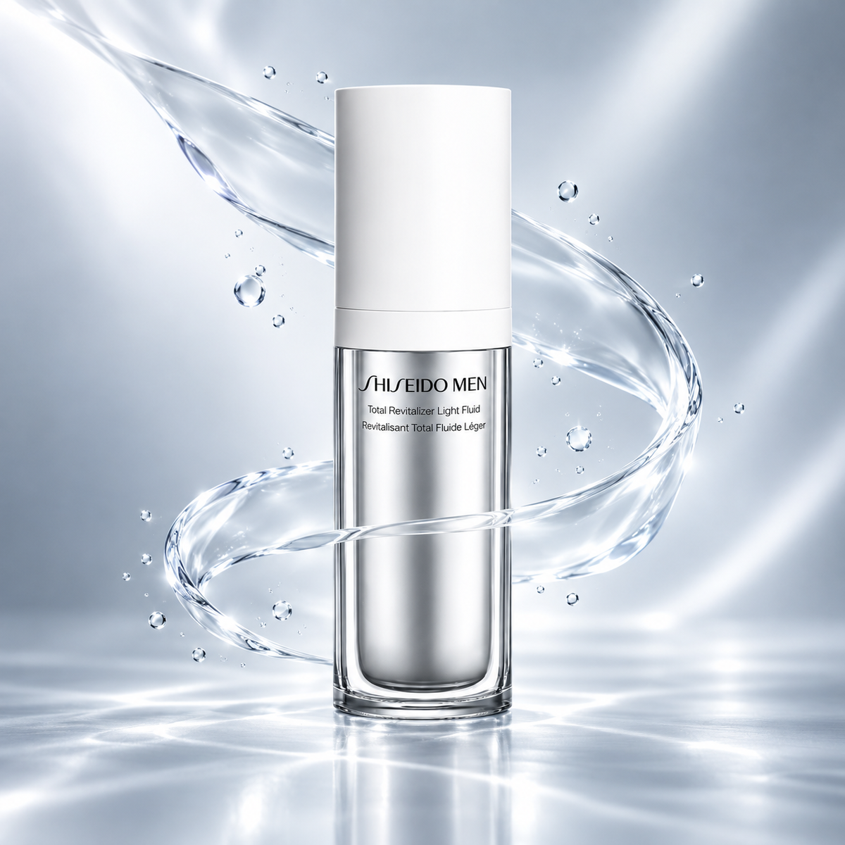 Conceito de hidratação leve Total R Light Fluid N da SHISEIDO MEN