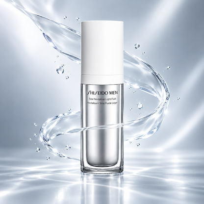 Conceito de hidratação leve Total R Light Fluid N da SHISEIDO MEN