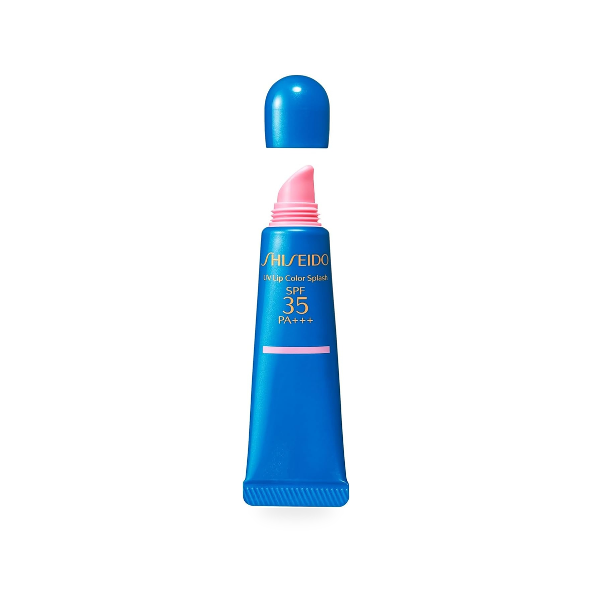 SHISEIDO UV Lip Color Splash Miami Pink single product on white background