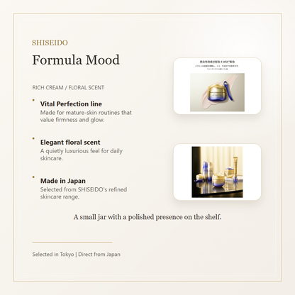 Formula mood page for SHISEIDO Vital Perfection Advanced Eye Cream 15g