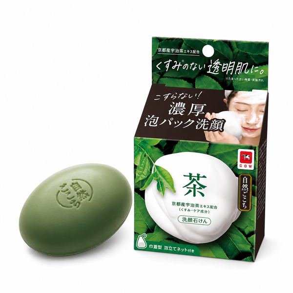 Shizen Gokochi Tea Soap 80g package and soap