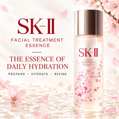 SK-II Facial Treatment Essence Sakura limited design daily hydration overview