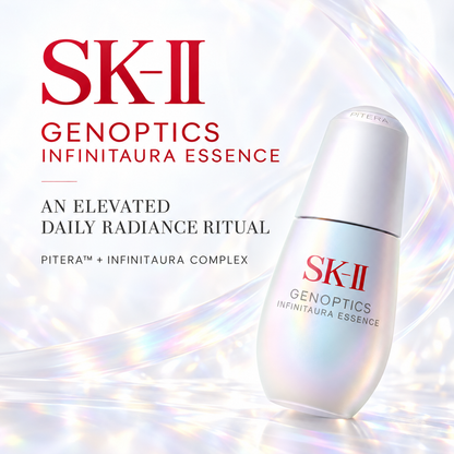 SK-II GenOptics InfinitAura Essence radiance care overview