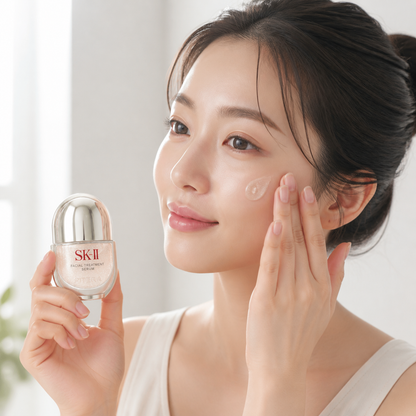 Original model using SK-II Facial Treatment Serum