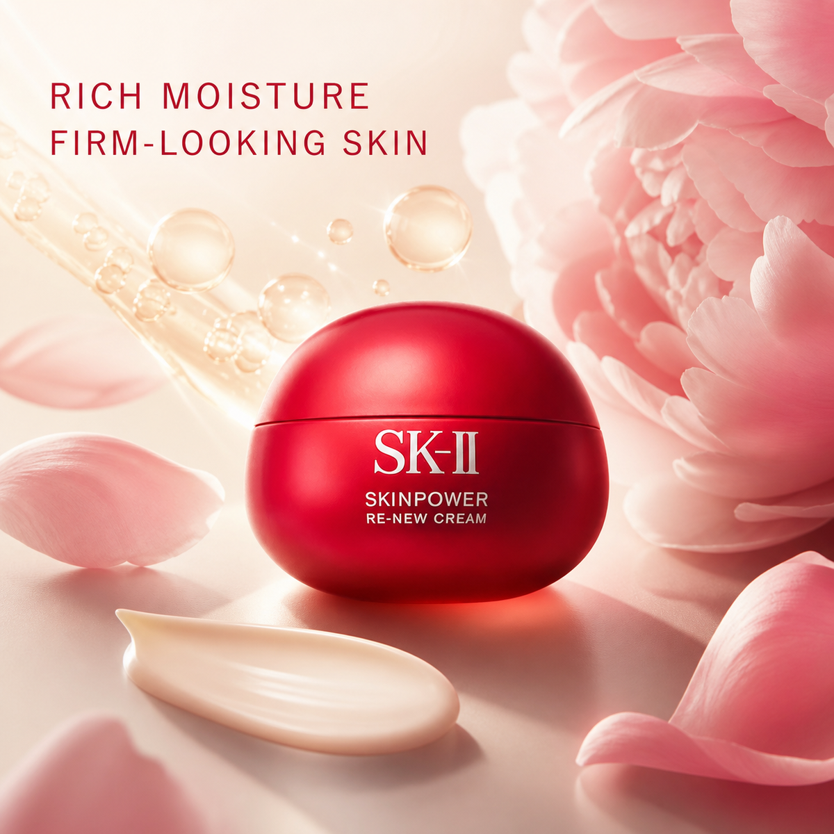 SK-II Skinpower Re-New Cream rich moisture and firm-looking skin