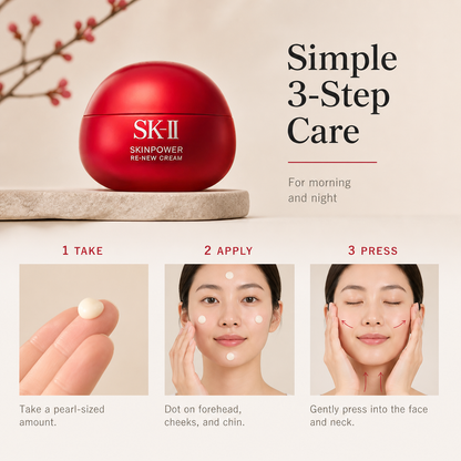 SK-II Skinpower Re-New Cream how to use