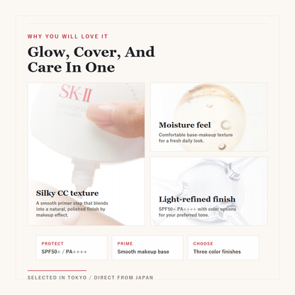 SK-II GenOptics CC Primer SPF50+ PA++++ 30g why you will love it