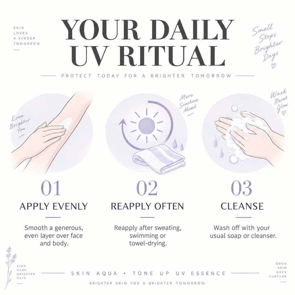 SKIN AQUA Tone Up UV Essence — how to