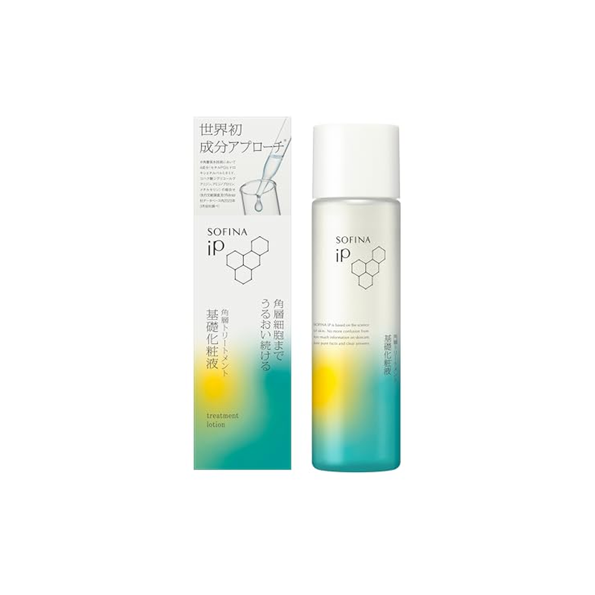 SOFINA iP Treatment Lotion 160mL bottle and box on white background