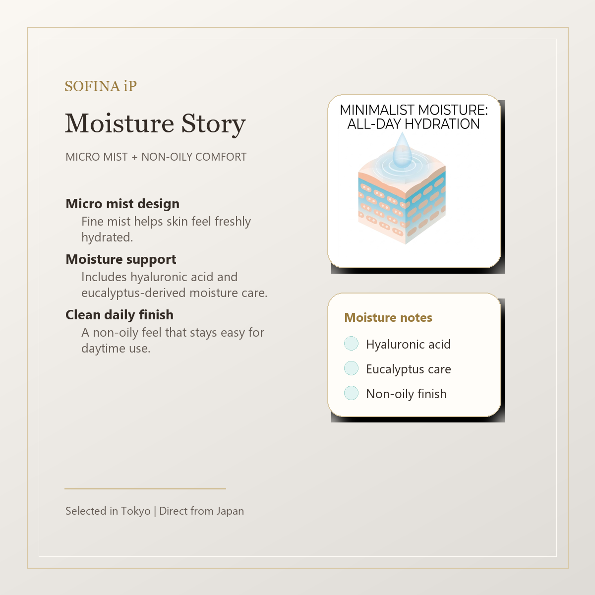 SOFINA iP Uruoi Byo Mist moisture story