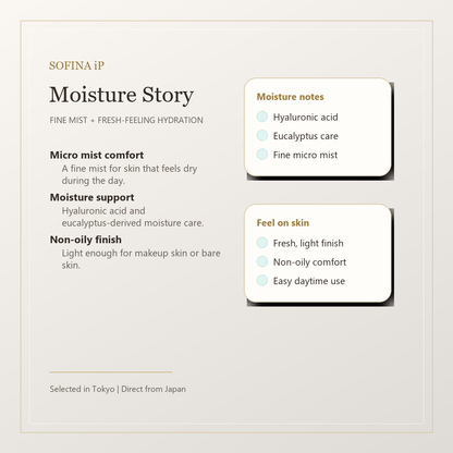 SOFINA iP Uruoi Byo Mist moisture story