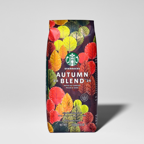 Authentic Starbucks Autumn Blend 2026 whole bean coffee package