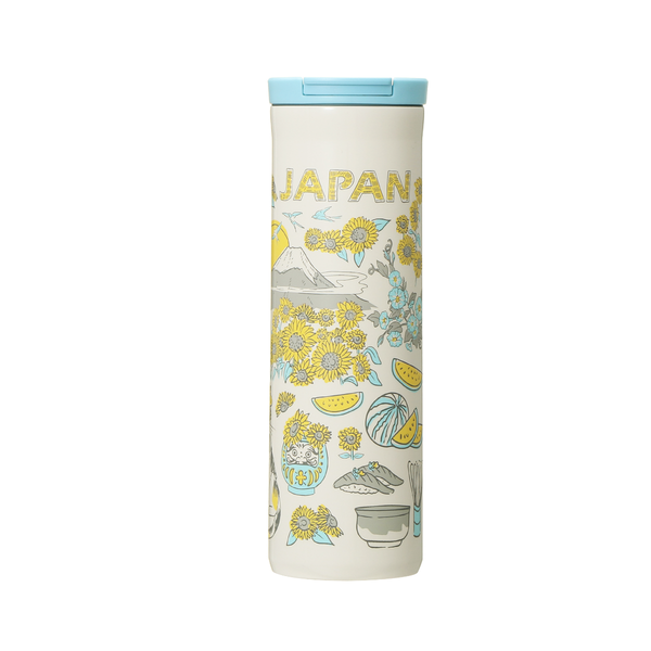 Starbucks Been There Series JAPAN Summer stainless bottle 473mL on white background