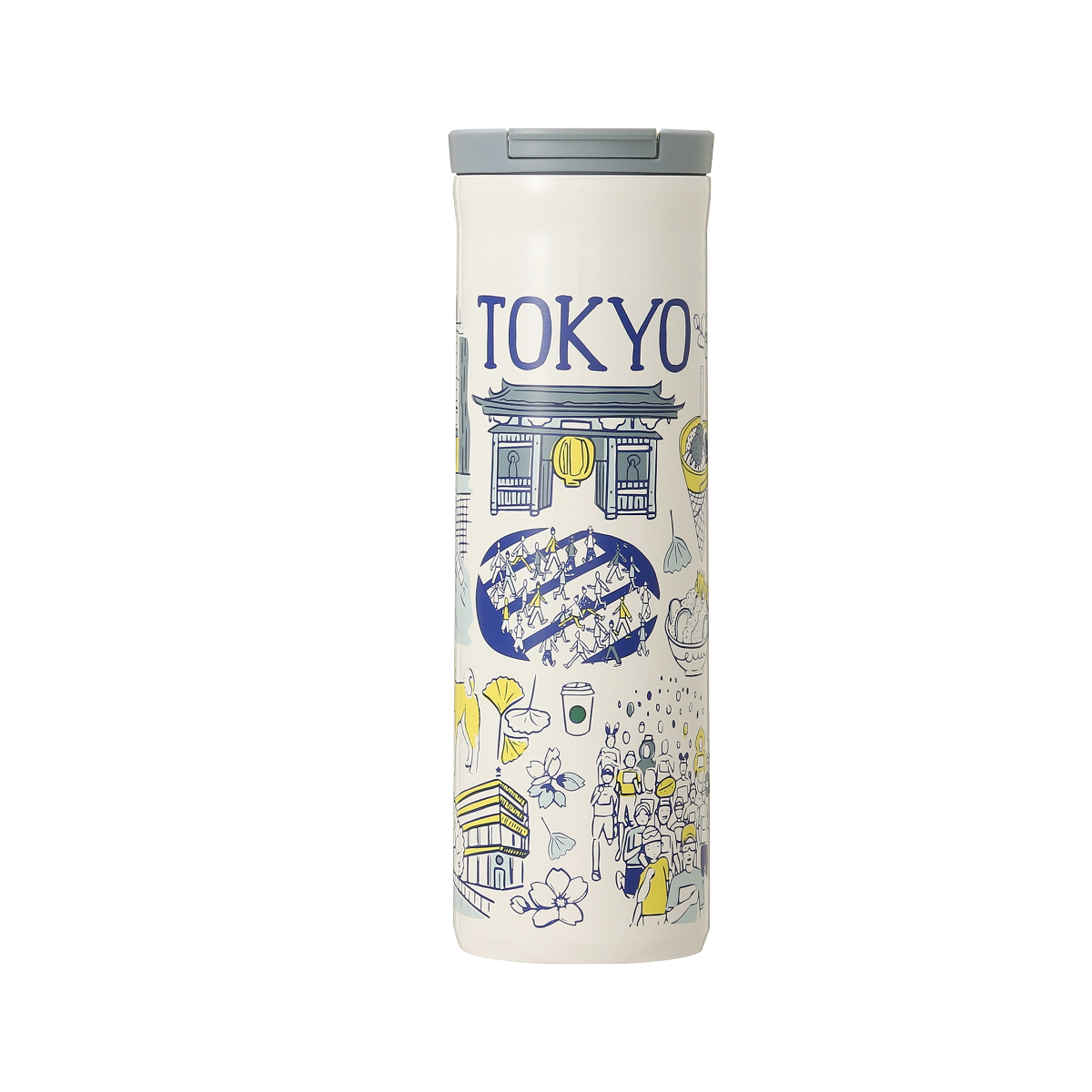 Starbucks Been There Series TOKYO stainless bottle 473mL on white background