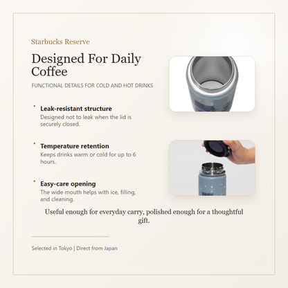 Starbucks Reserve CONVERSE TOKYO stainless bottle leak-resistant temperature retention features