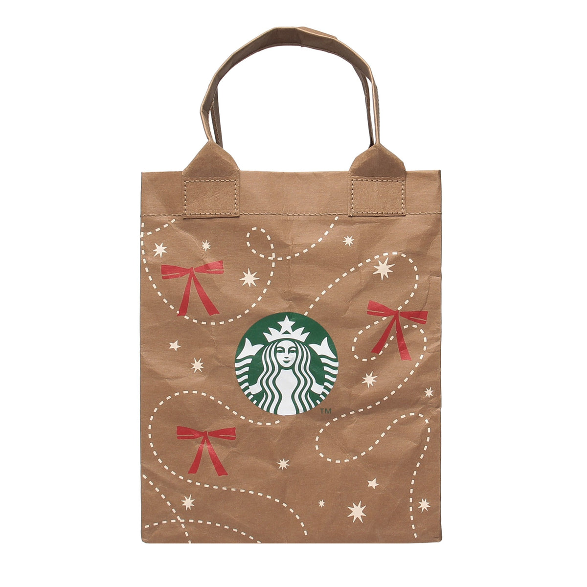 Starbucks Japan Holiday 2026 Kraft Paper Shopper S front view