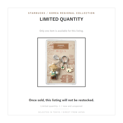 Starbucks Jeolla bear keychain limited quantity