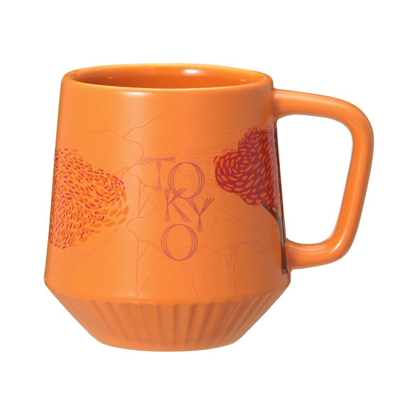 Orange Tokyo Roastery Microblend pleats mug 355mL
