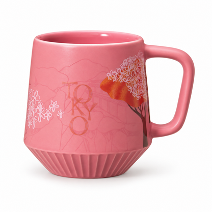 Starbucks Tokyo Roastery Microblend pink pleats mug 355mL